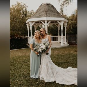 Marie Maxi Dress - Silver Sage Crisp - Show Me Your Mumu